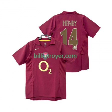 Billige Fotballdrakter Arsenal Henry 14 2006 Retro Hjemmedraktsett 2005 Kortermet